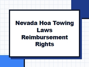 Nevada Hoa Towing Laws and Reimbursement Rights